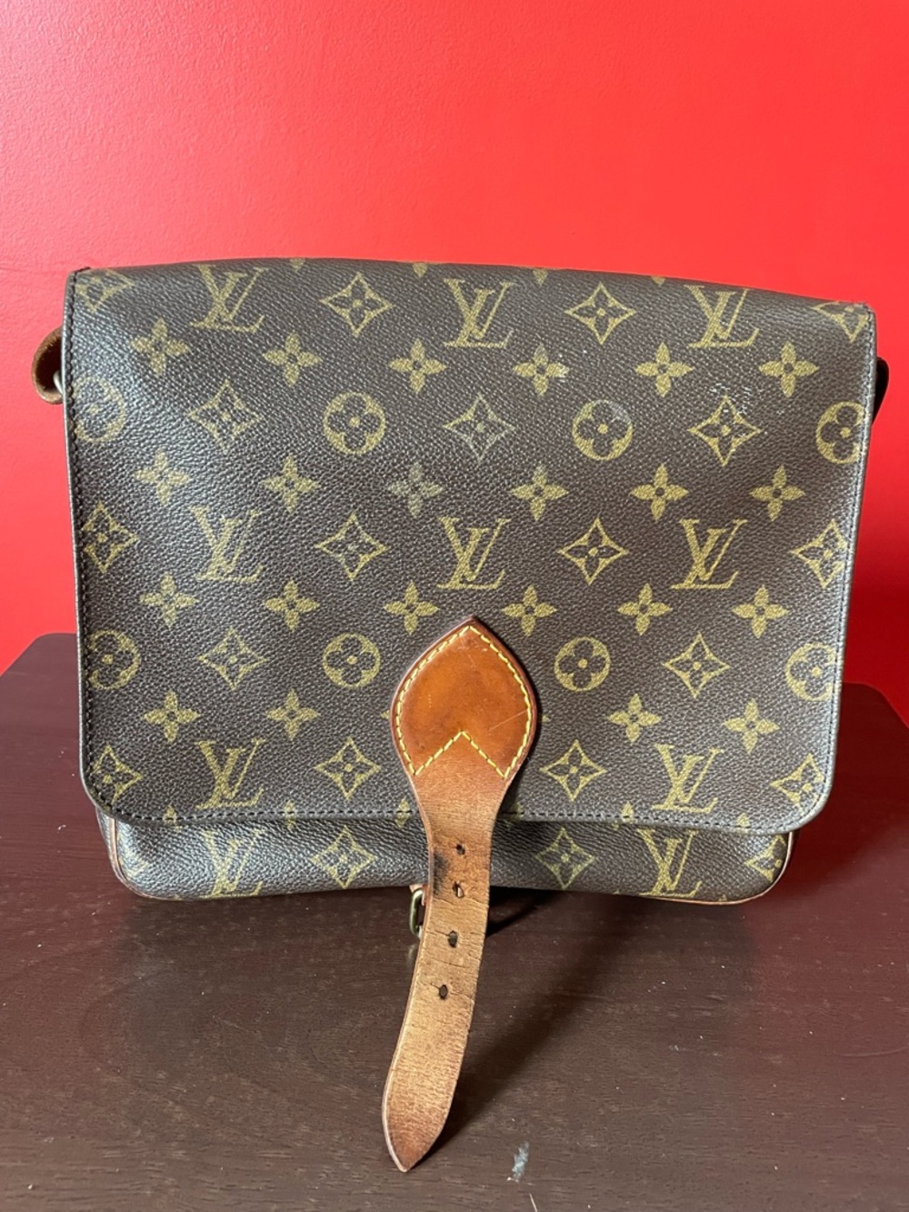 Louis Vuitton Monogram Canvas Crossbody Bag - Brown/Gold Accents GM